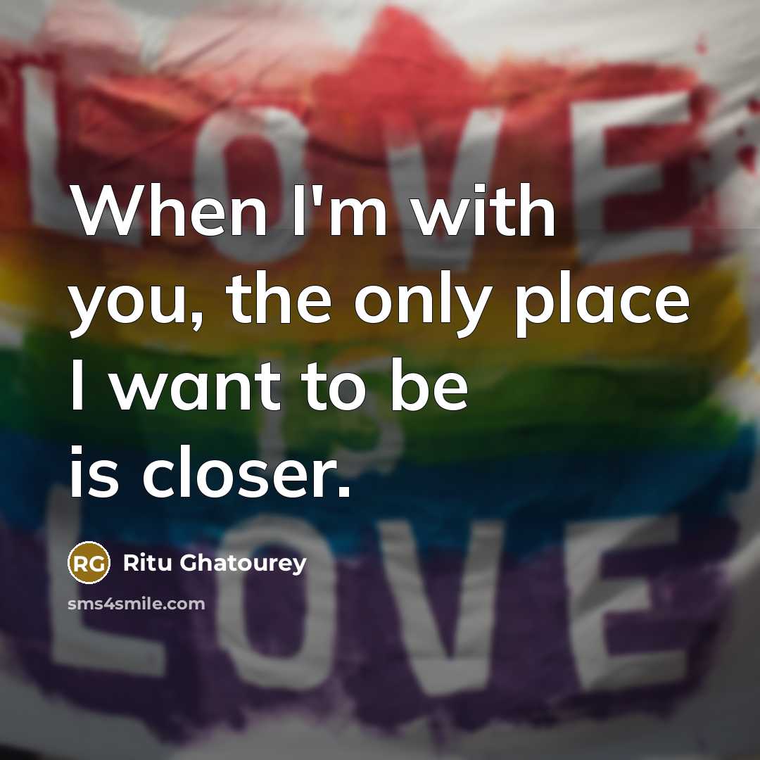 “When I'm with you, the only place I want to…” quote by Ritu Ghatourey