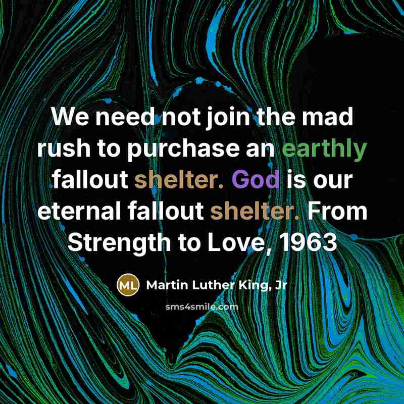 “We need not join the mad rush to purchase an…” quote by Martin Luther King, Jr