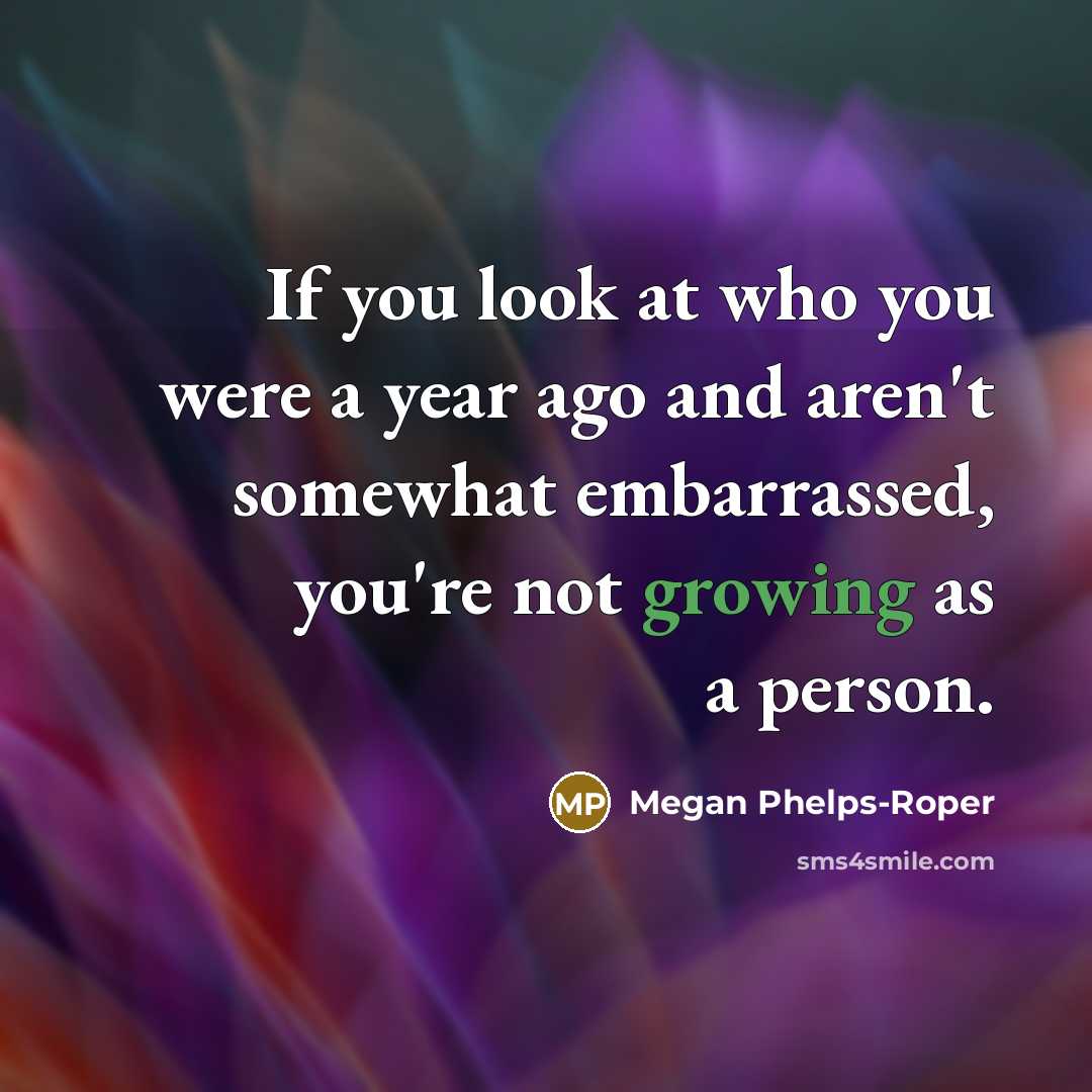 “If you look at who you were a year ago…” quote by Megan Phelps-Roper