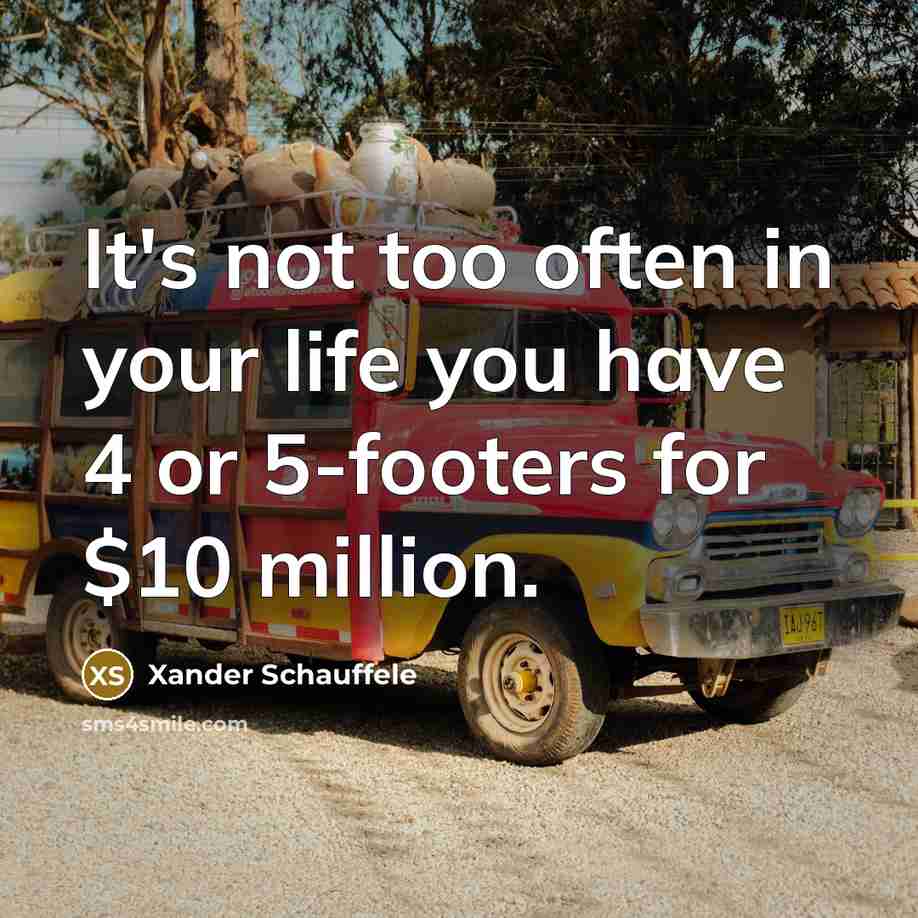 “It's not too often in your life you have 4…” quote by Xander Schauffele