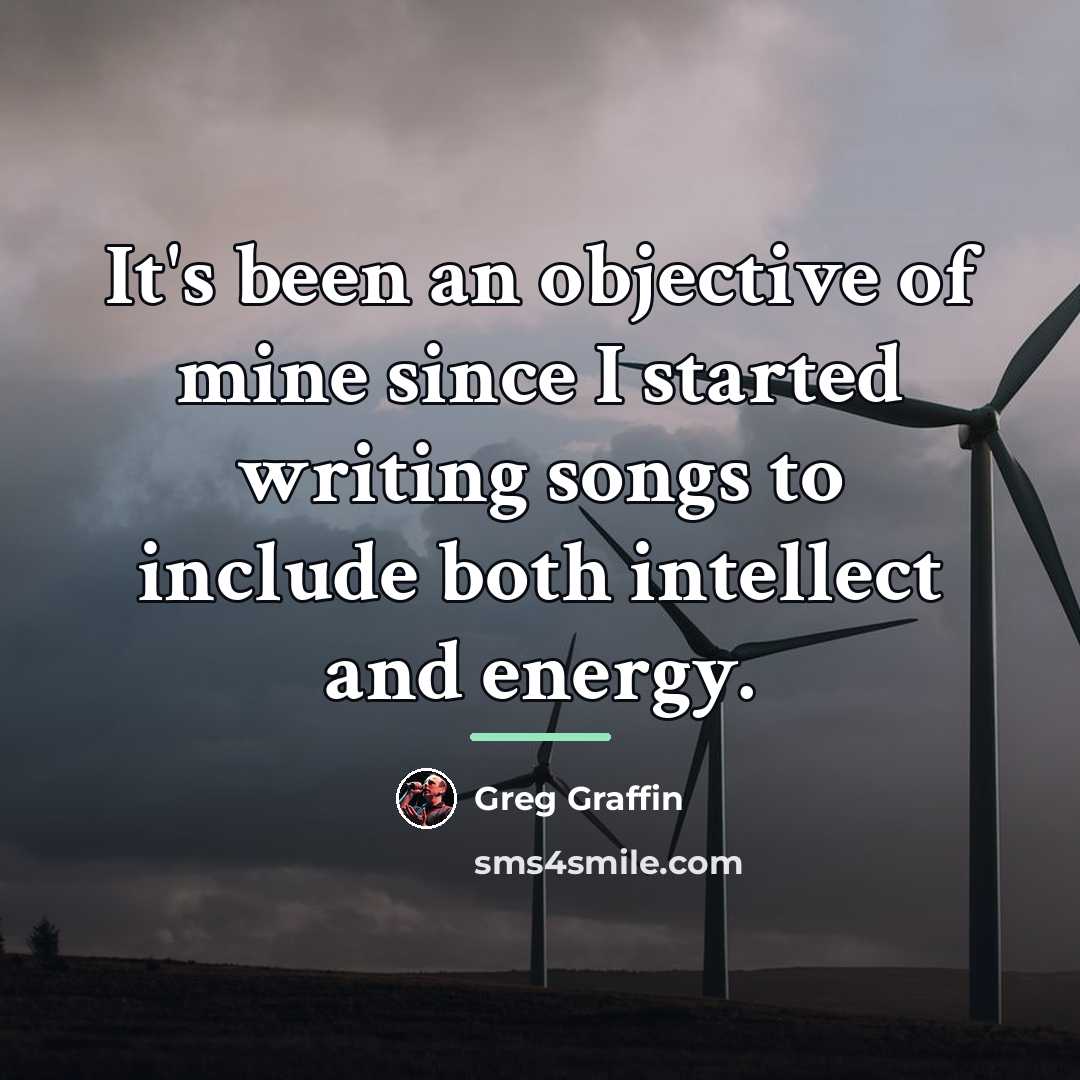 “It's been an objective of mine since I started writing…” quote by Greg Graffin