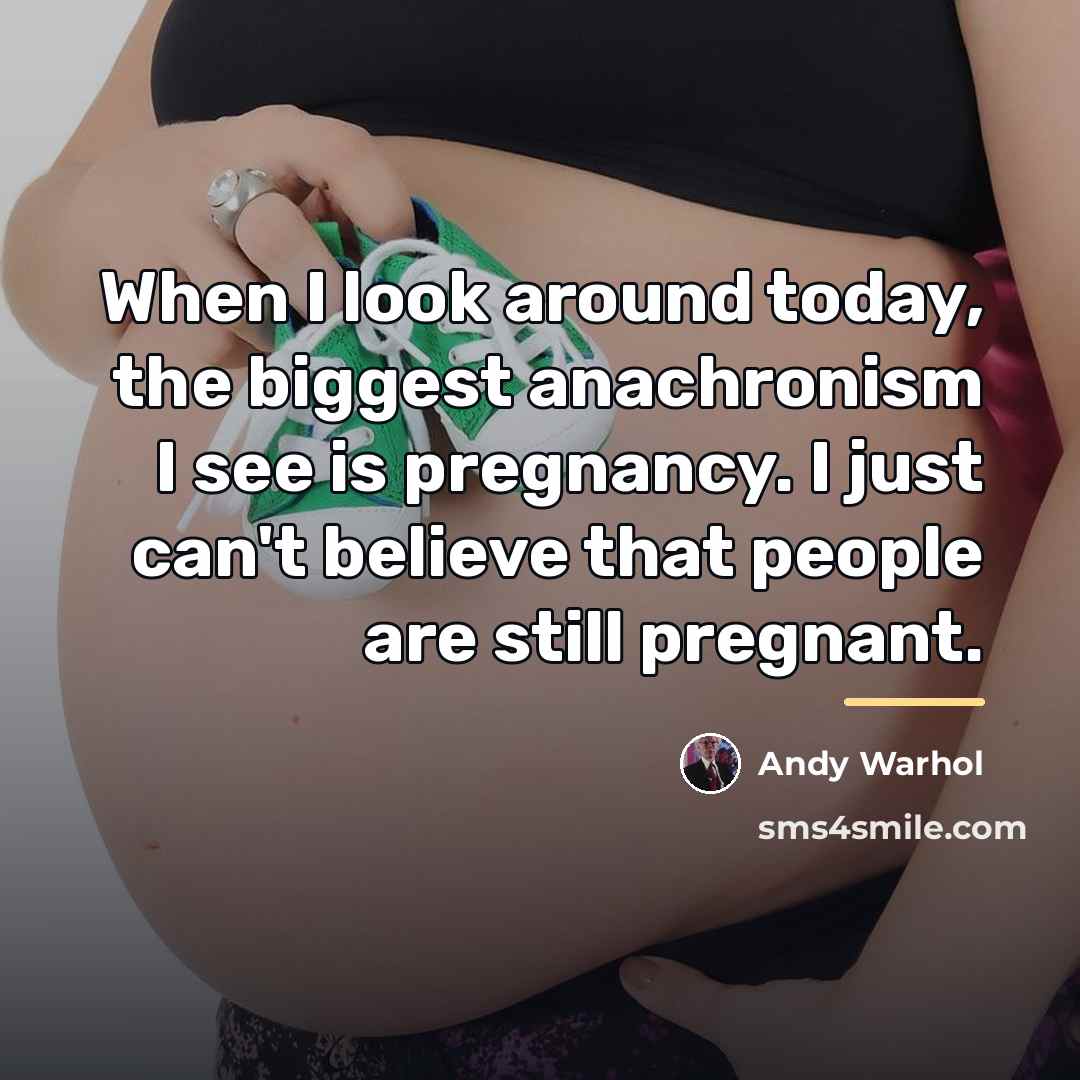 “When I look around today, the biggest anachronism I see…” quote by Andy Warhol