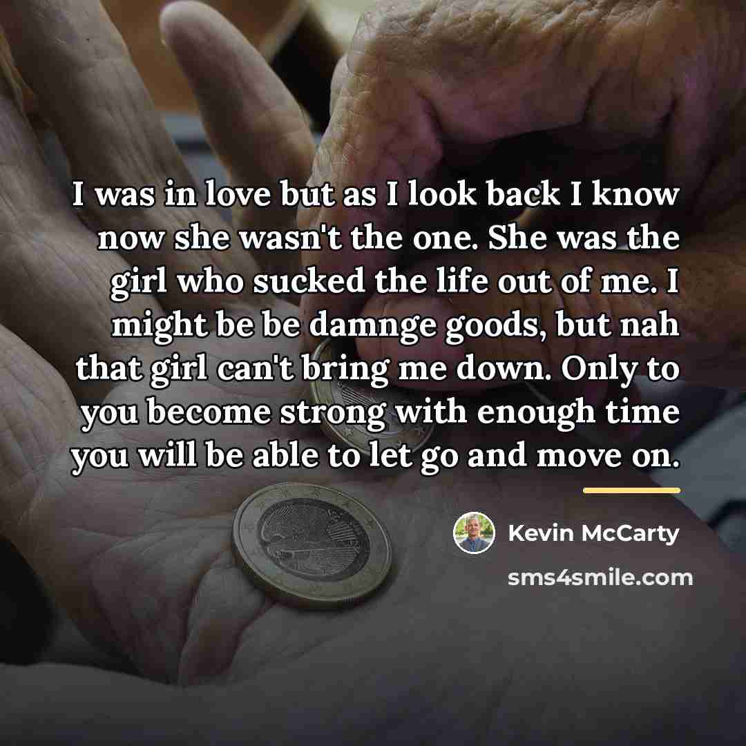 “I was in love but as I look back I…” quote by Kevin McCarty