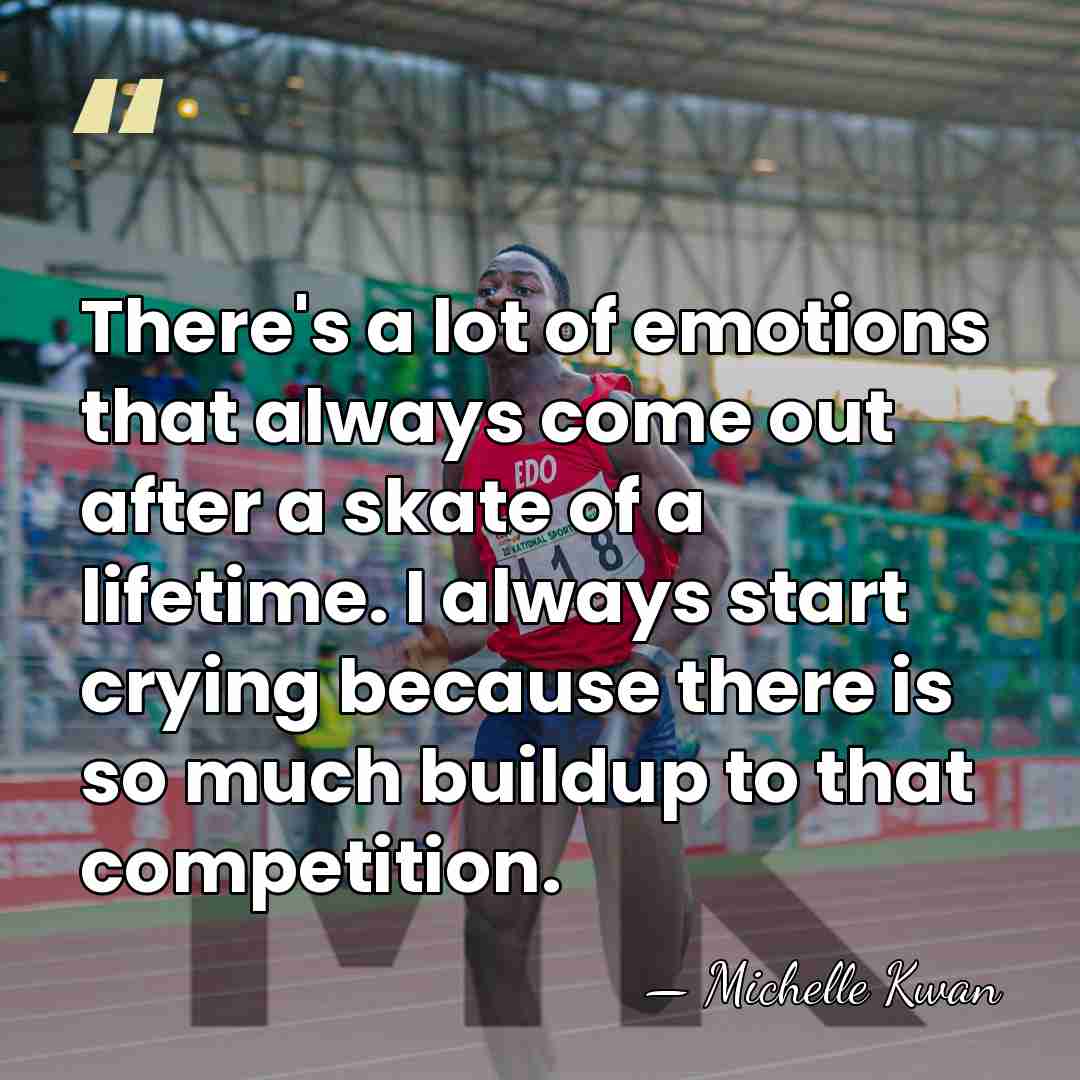 There's a lot of emotions that always come out after a skate&hellip; - Michelle Kwan
