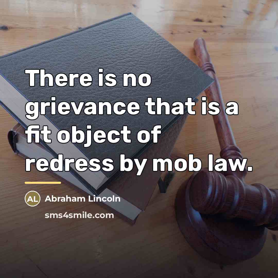 “There is no grievance that is a fit object of…” quote by Abraham Lincoln