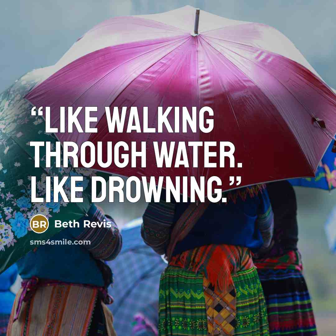 “Like walking through water. Like drowning.” quote by Beth Revis