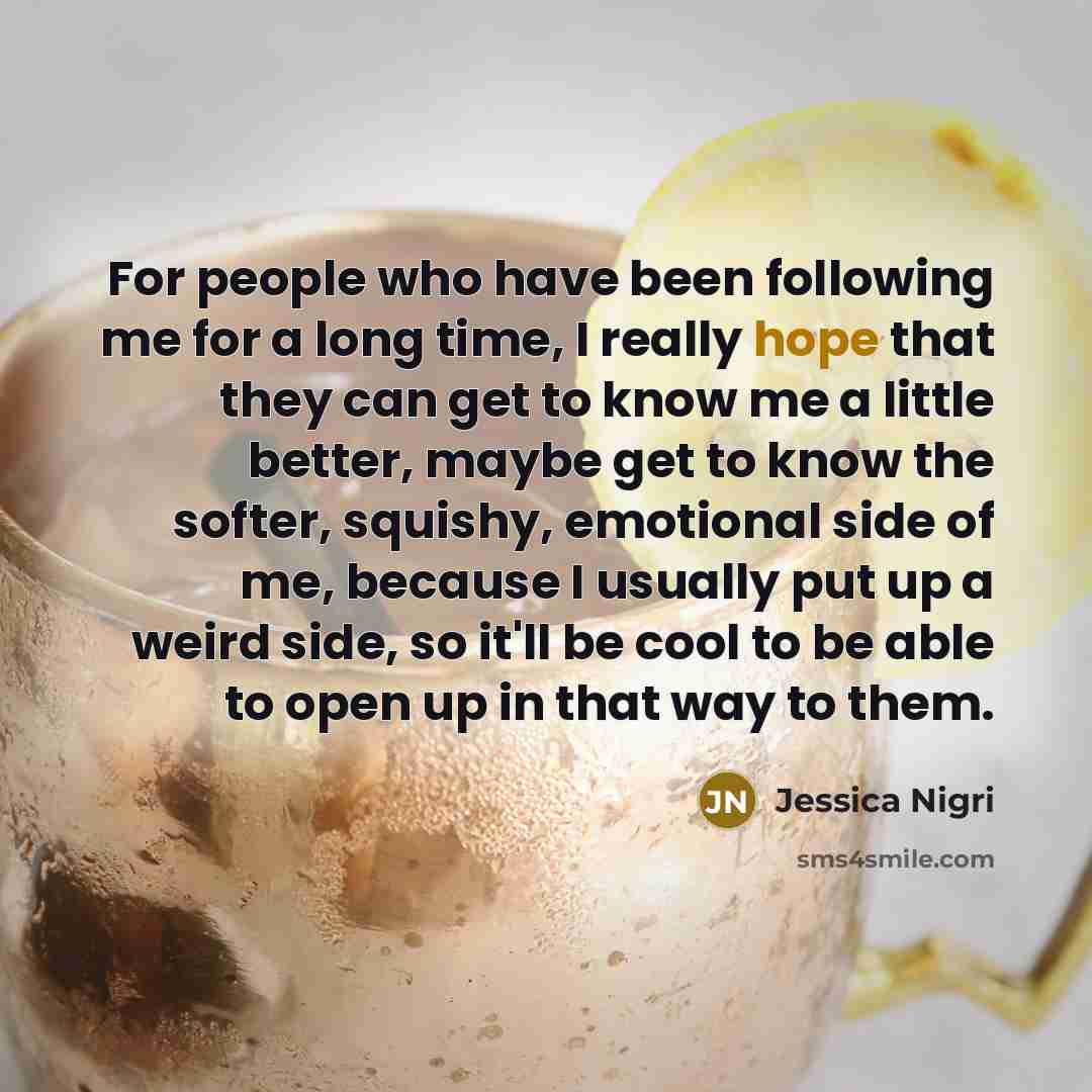 “For people who have been following me for a long…” quote by Jessica Nigri