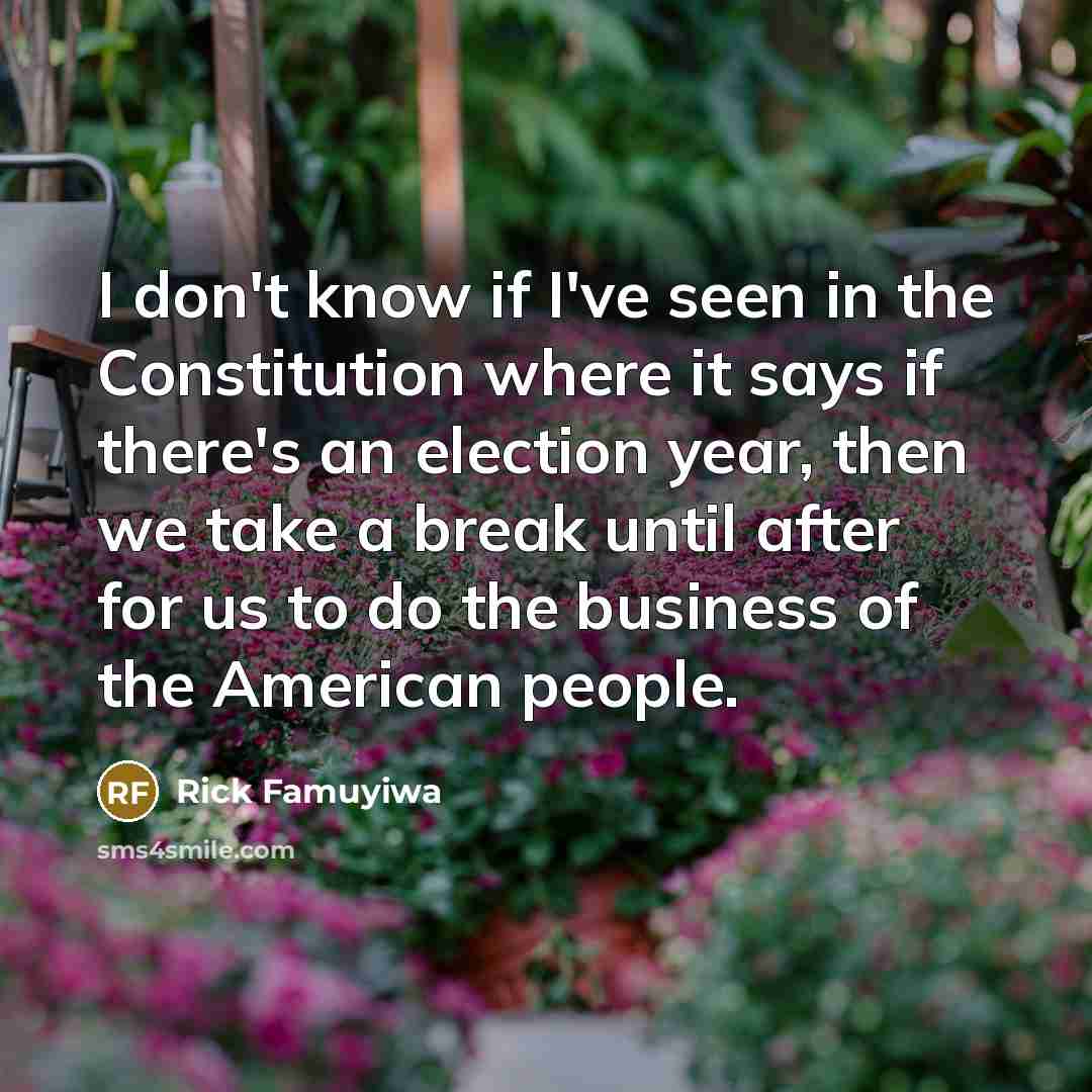 “I don't know if I've seen in the Constitution where…” quote by Rick Famuyiwa
