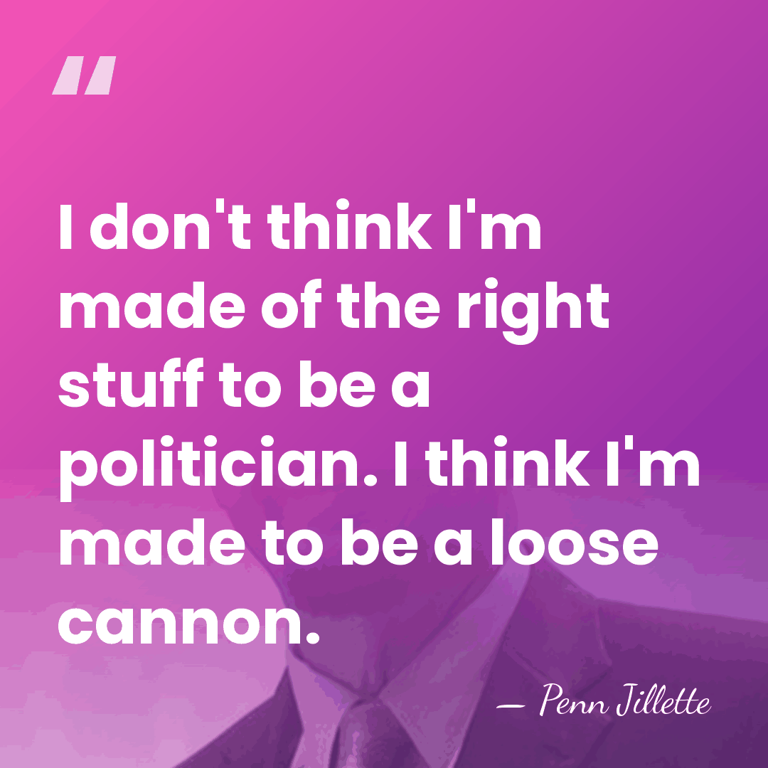 I don't think I'm made of the right stuff to be a&hellip; - Penn Jillette