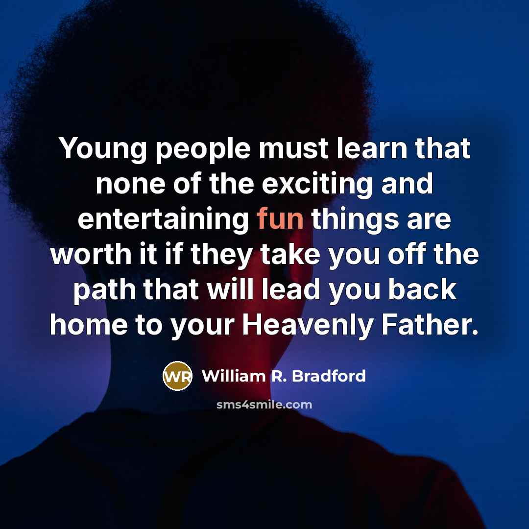 “Young people must learn that none of the exciting and…” quote by William R. Bradford