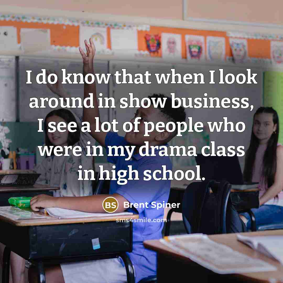 “I do know that when I look around in show…” quote by Brent Spiner