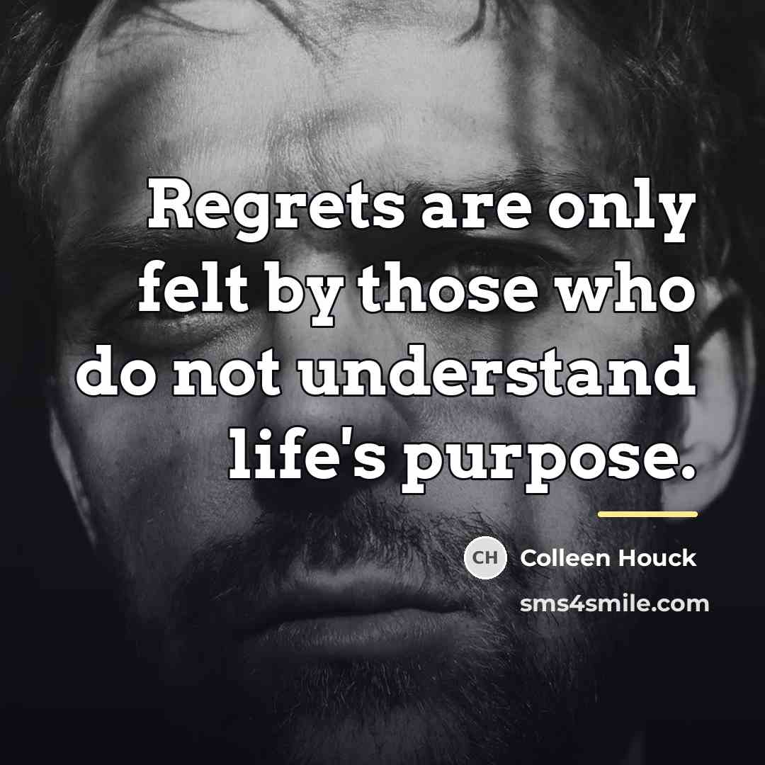 “Regrets are only felt by those who do not understand…” quote by Colleen Houck