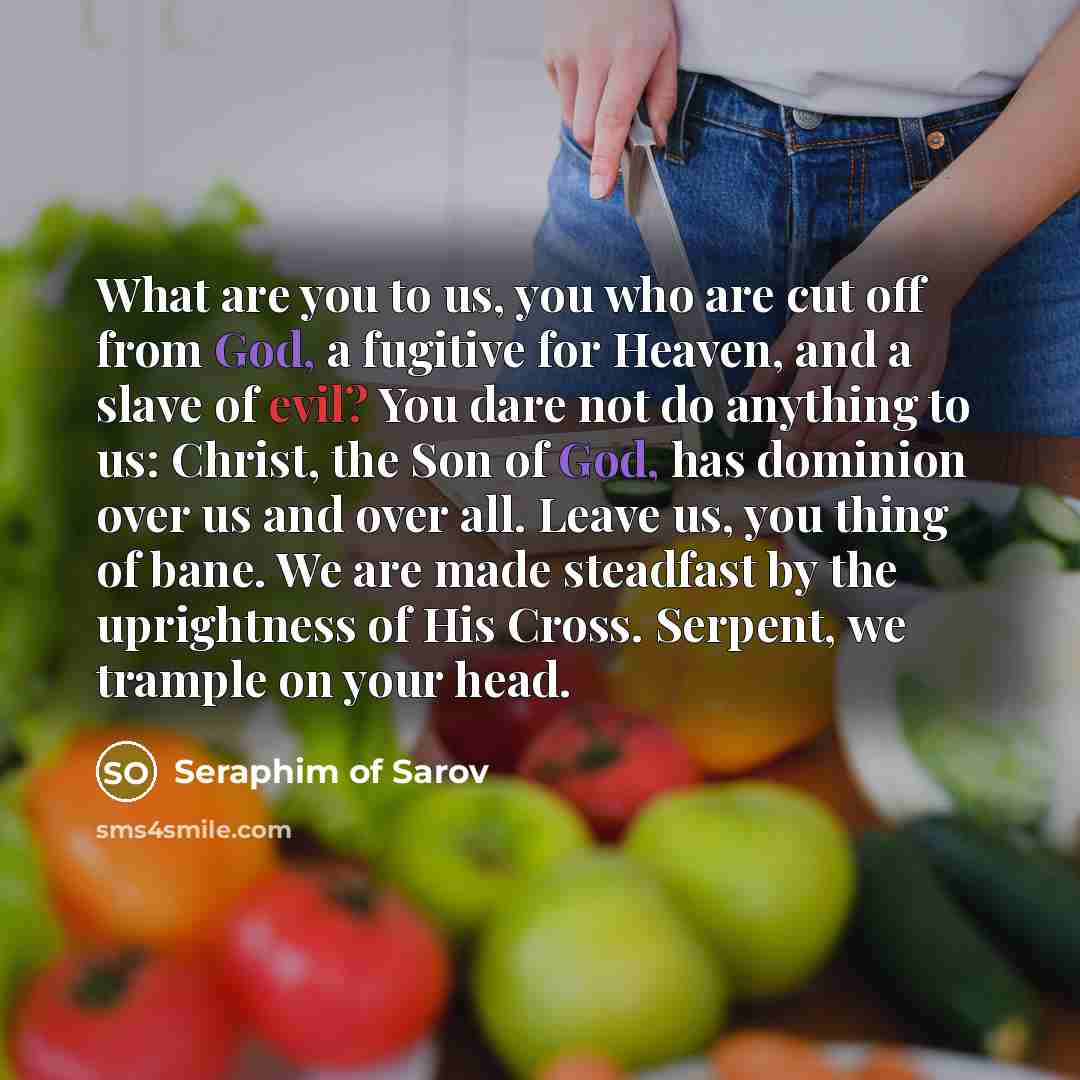 “What are you to us, you who are cut off…” quote by Seraphim of Sarov