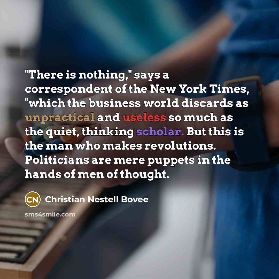 “"There is nothing," says a correspondent of the New York…” quote by Christian Nestell Bovee