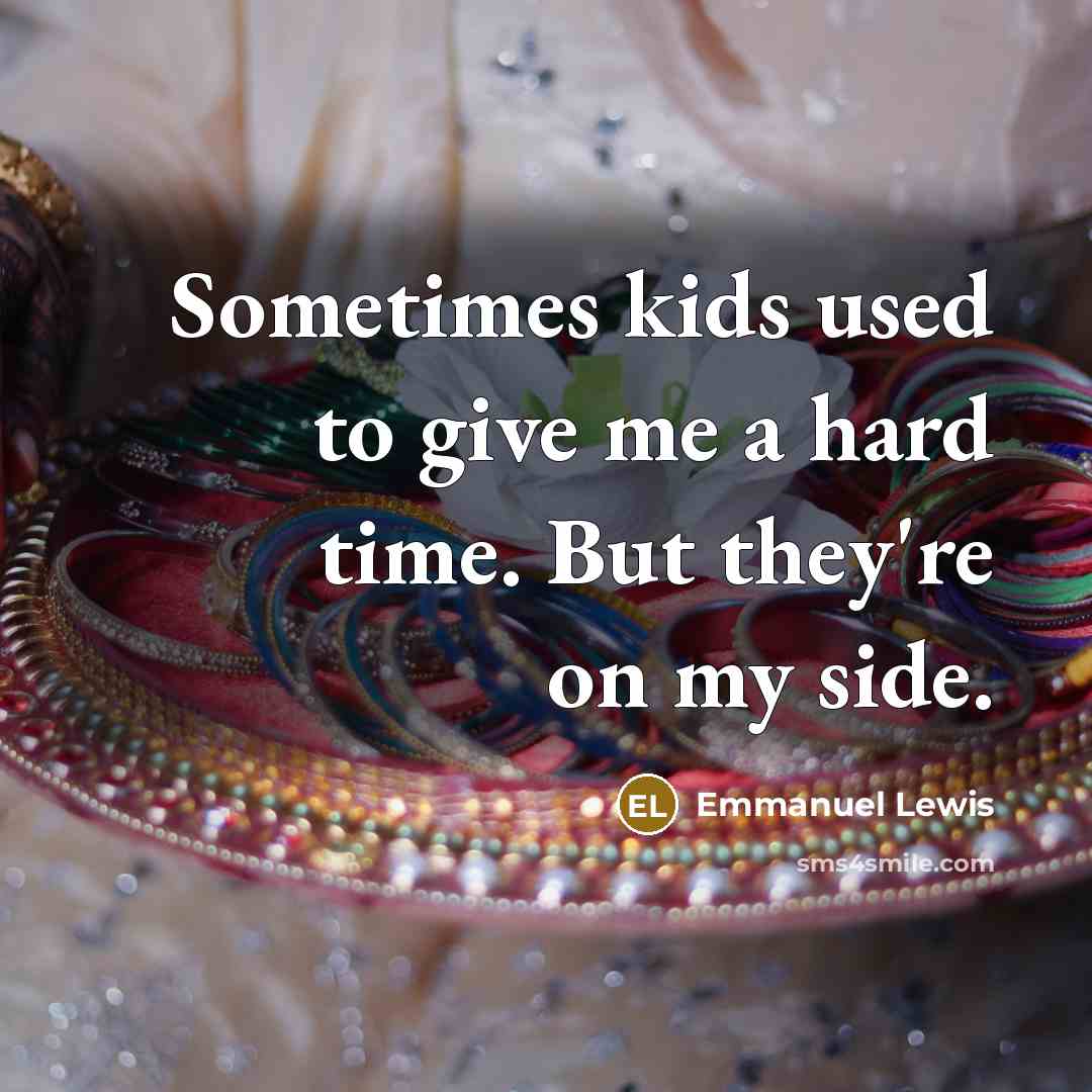 “Sometimes kids used to give me a hard time. But…” quote by Emmanuel Lewis