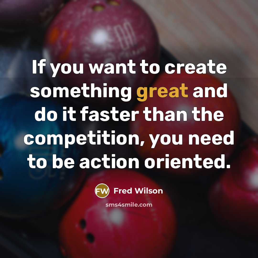 “If you want to create something great and do it…” quote by Fred Wilson