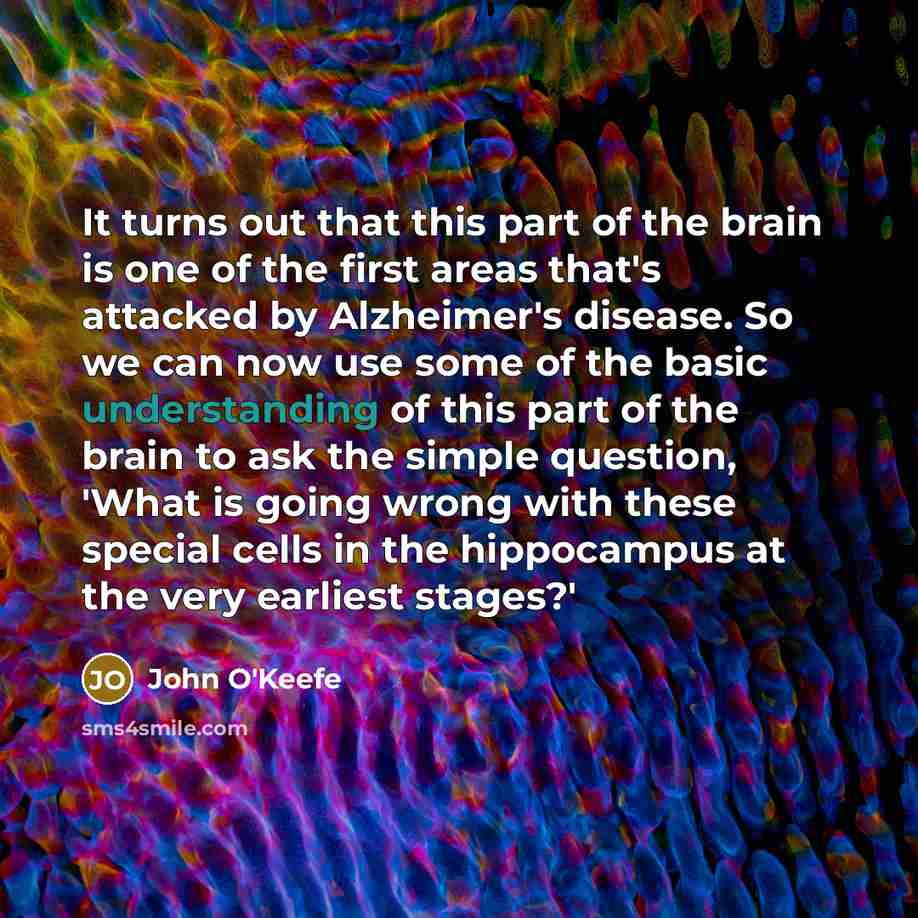 “It turns out that this part of the brain is…” quote by John O'Keefe
