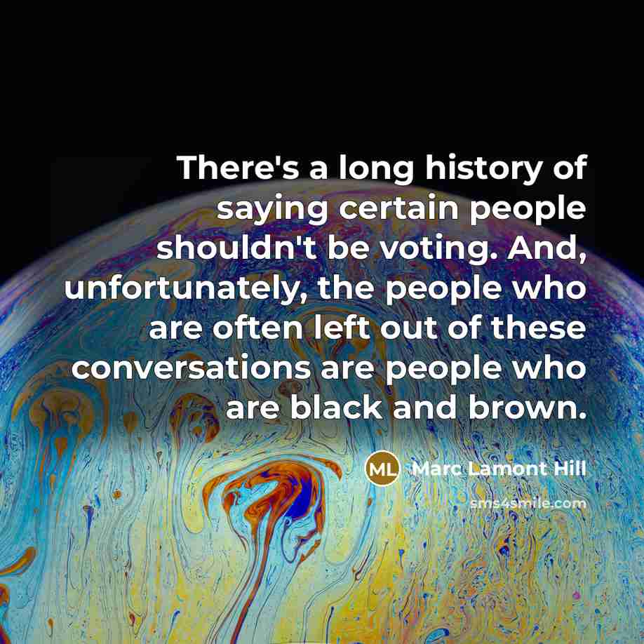 “There's a long history of saying certain people shouldn't be…” quote by Marc Lamont Hill