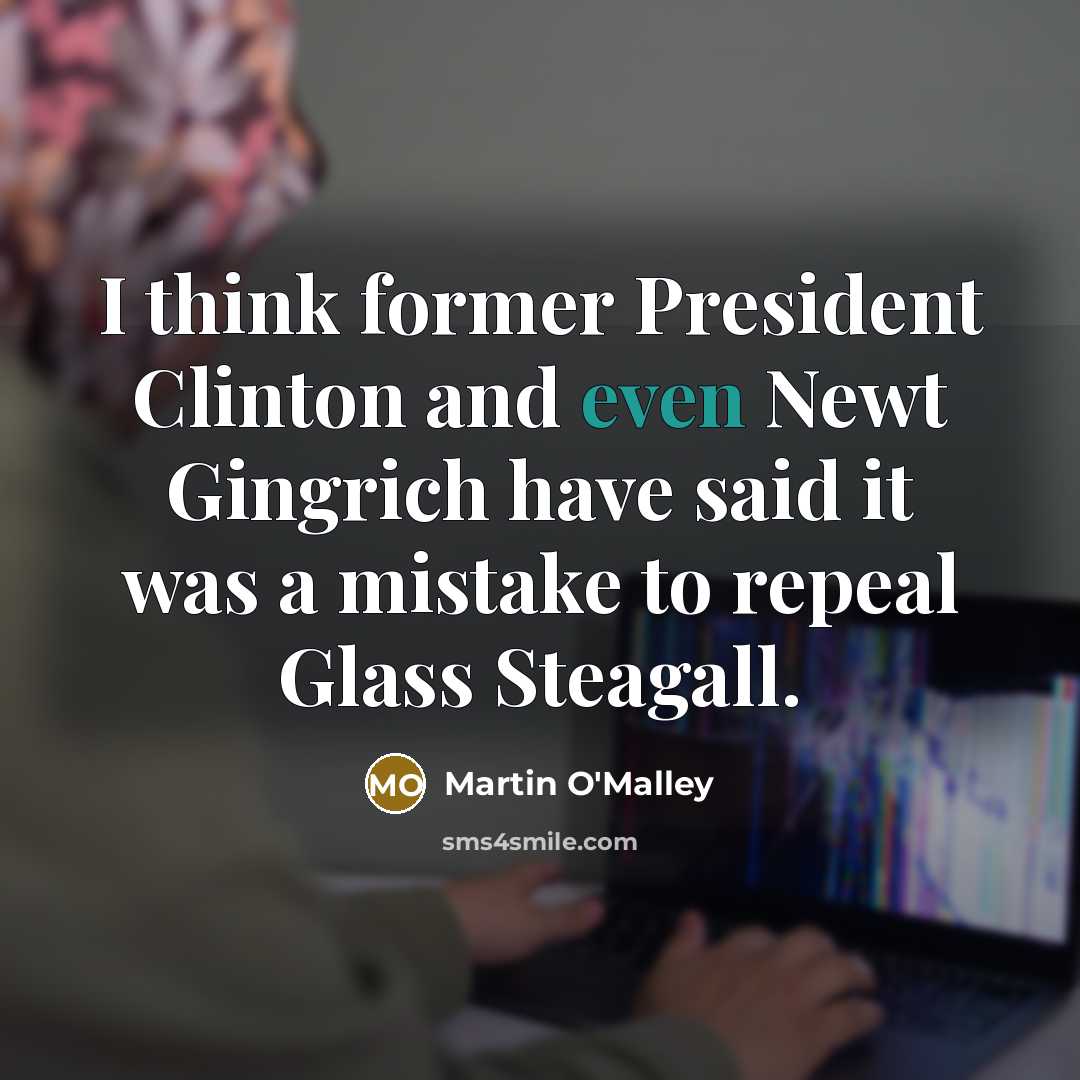 “I think former President Clinton and even Newt Gingrich have…” quote by Martin O'Malley