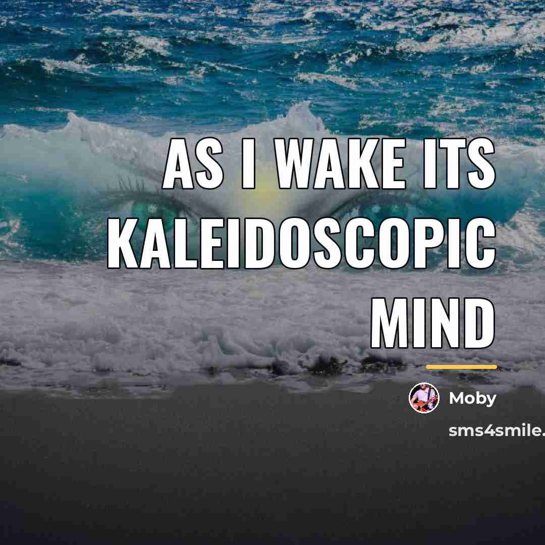 “As I wake its kaleidoscopic mind…” quote by Moby
