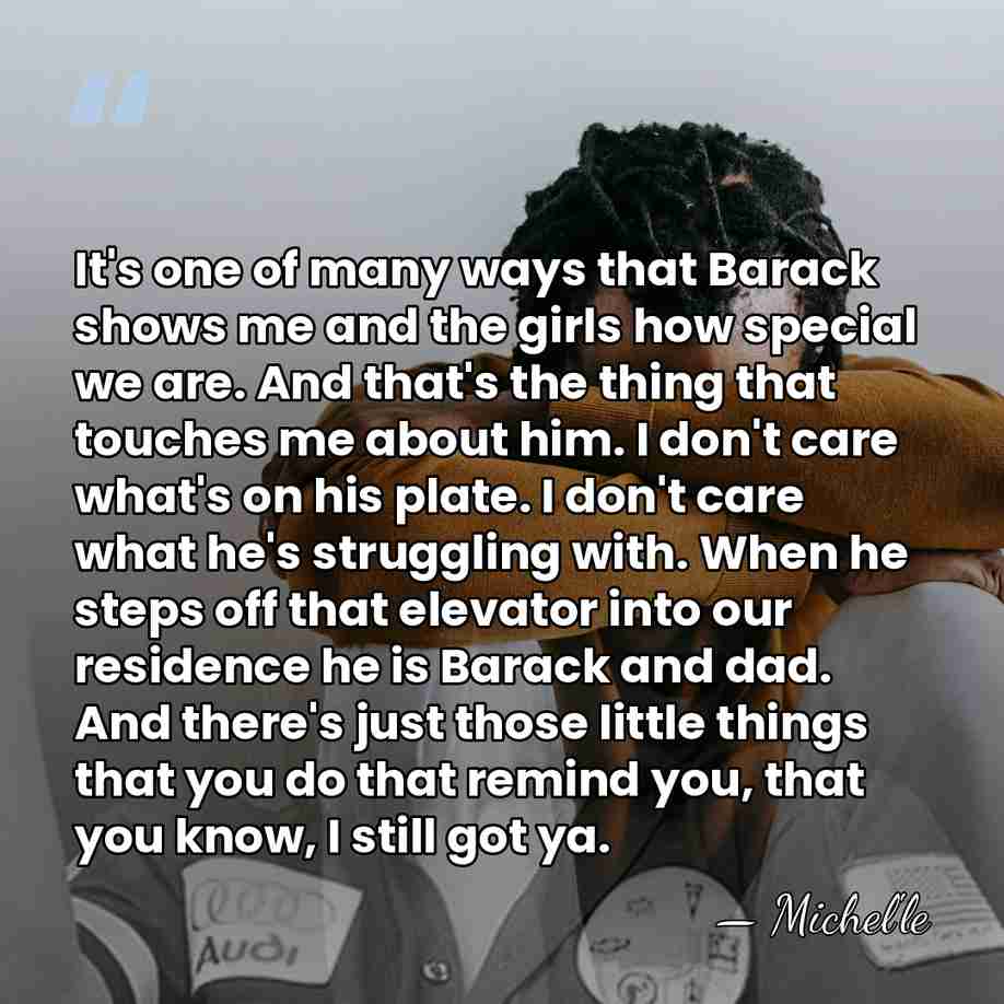It's one of many ways that Barack shows me and the girls&hellip; - Michel'le