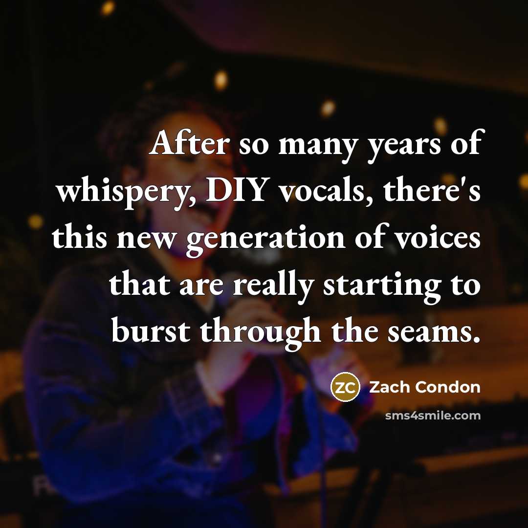 “After so many years of whispery, DIY vocals, there's this…” quote by Zach Condon