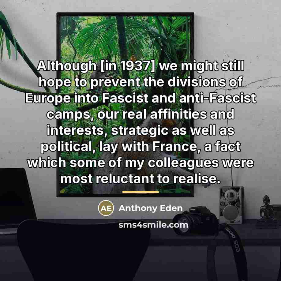 “Although [in 1937] we might still hope to prevent the…” quote by Anthony Eden