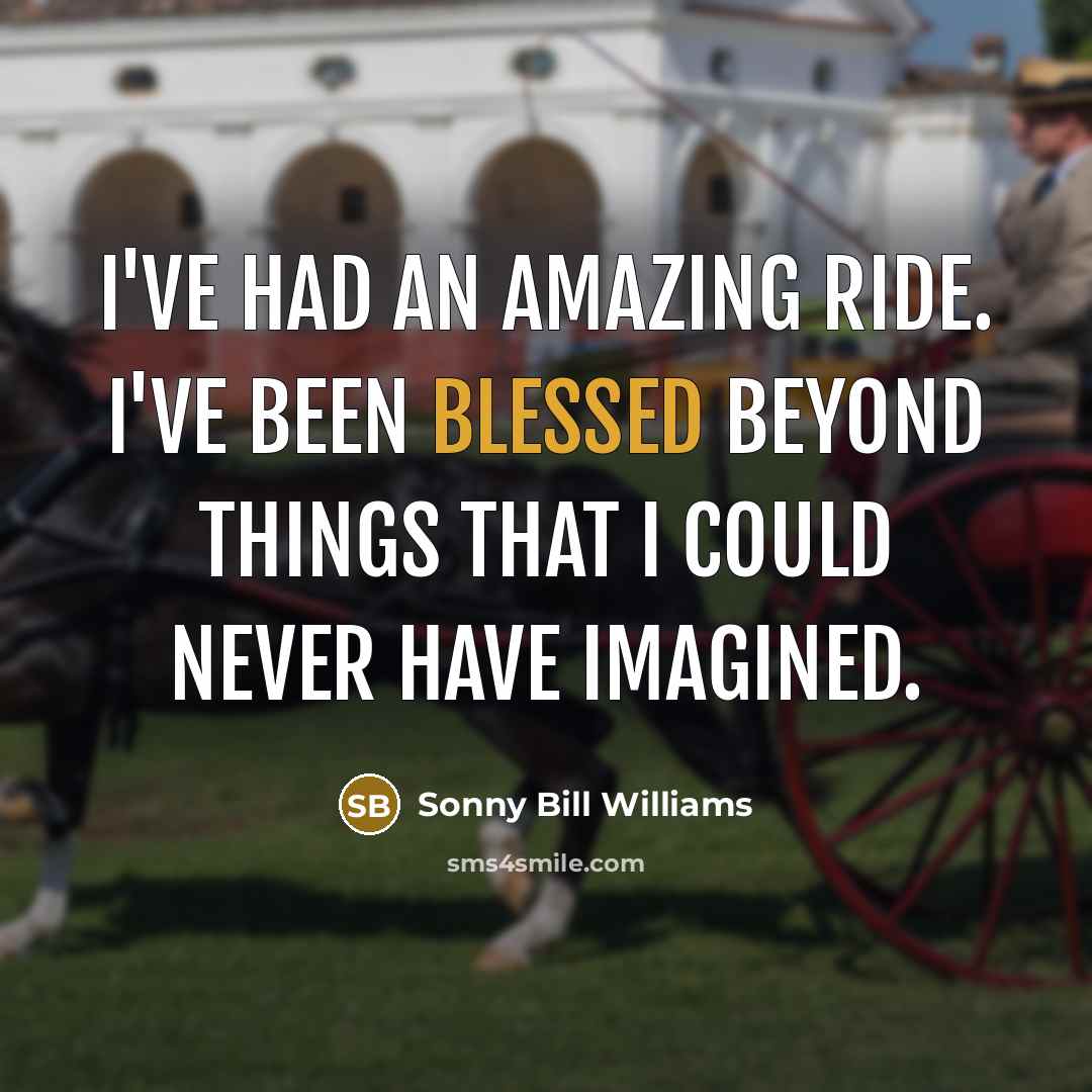“I've had an amazing ride. I've been blessed beyond things…” quote by Sonny Bill Williams