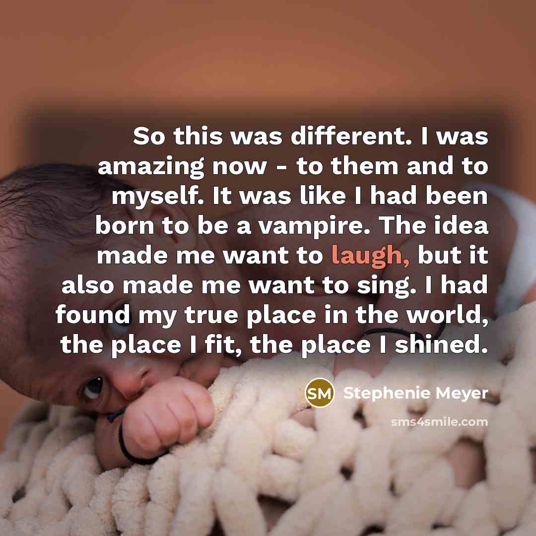“So this was different. I was amazing now - to…” quote by Stephenie Meyer