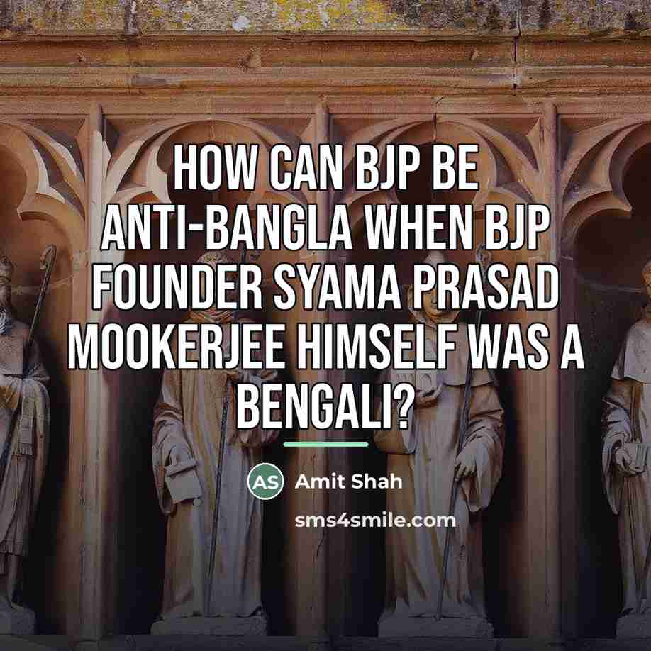 “How can BJP be anti-Bangla when BJP founder Syama Prasad…” quote by Amit Shah