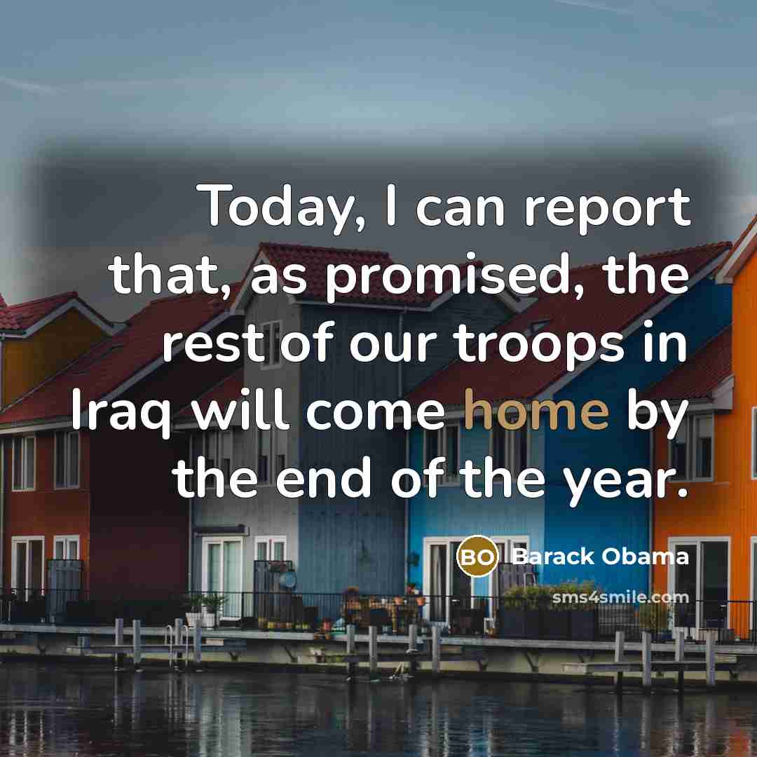 “Today, I can report that, as promised, the rest of…” quote by Barack Obama
