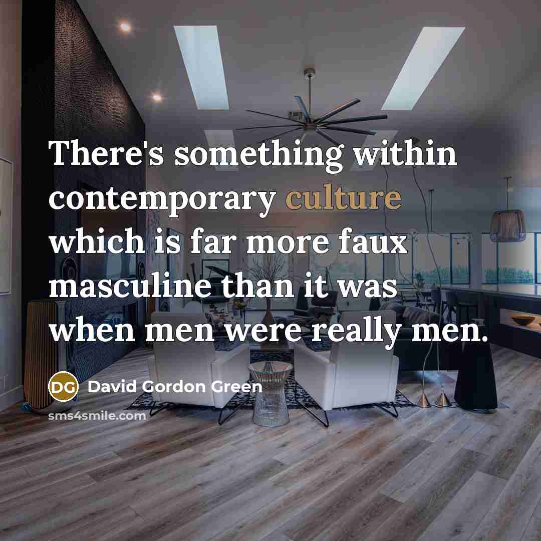 “There's something within contemporary culture which is far more faux…” quote by David Gordon Green
