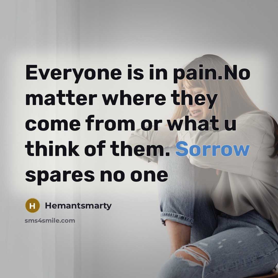 “Everyone is in pain.No matter where they come from or…” quote by Hemantsmarty