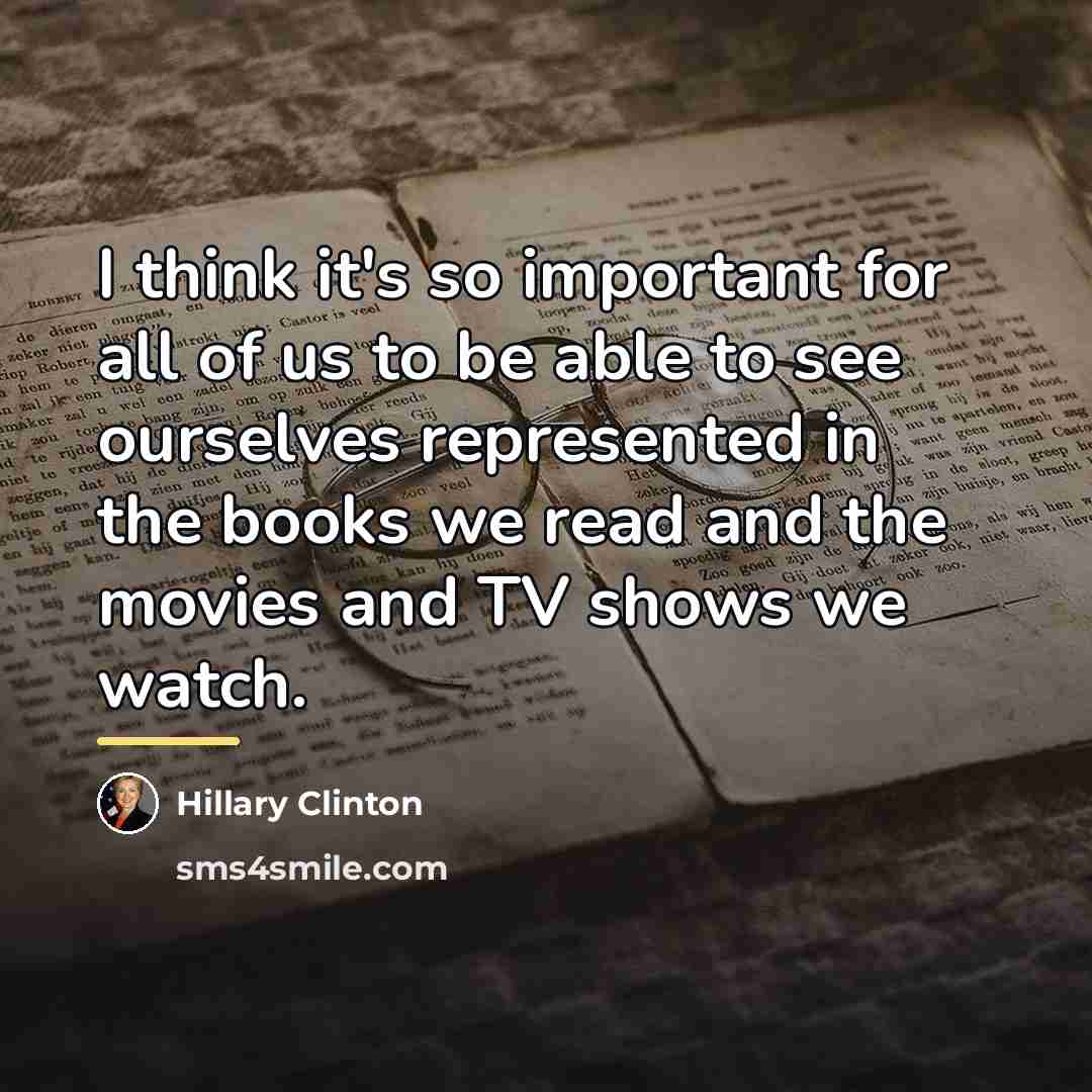 “I think it's so important for all of us to…” quote by Hillary Clinton