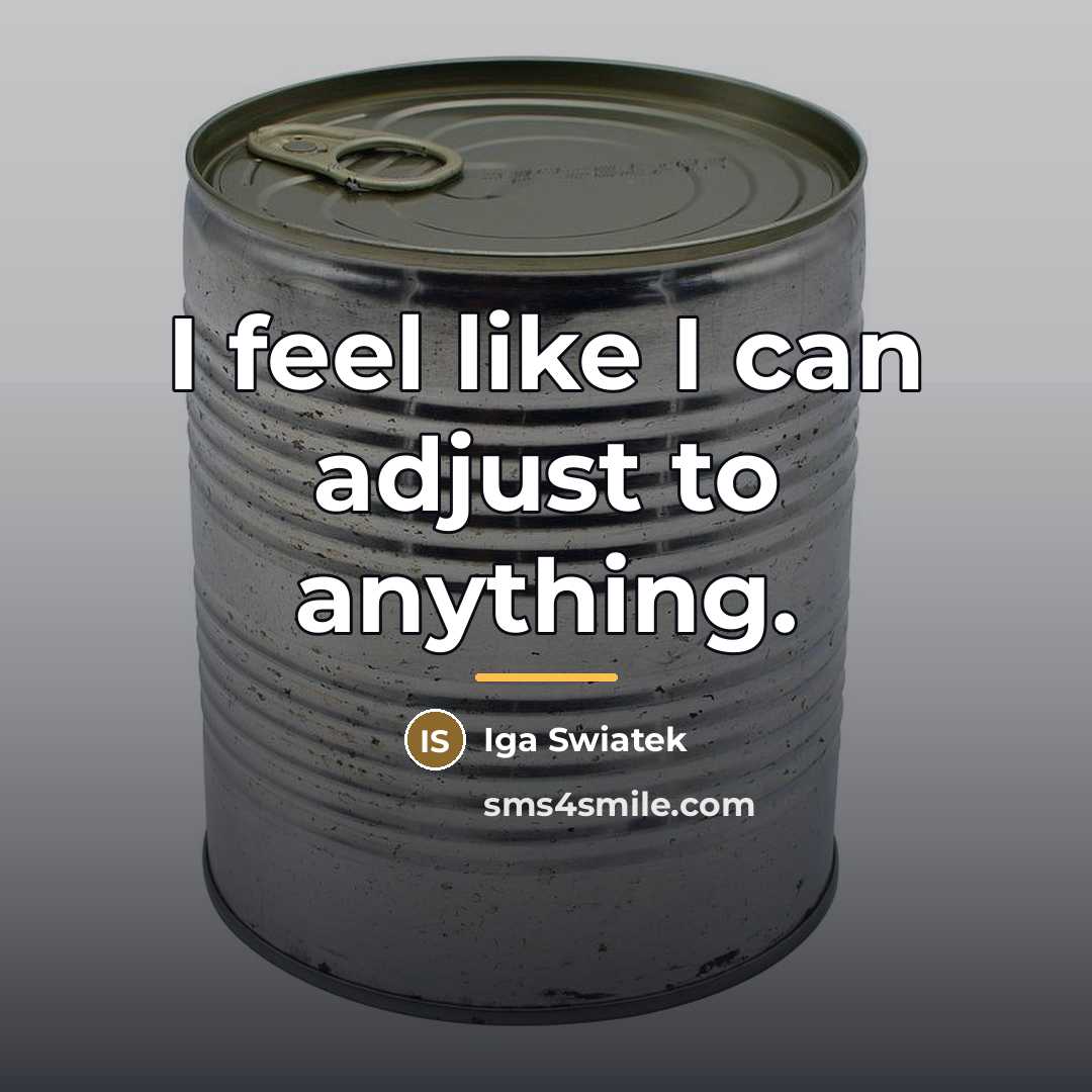 “I feel like I can adjust to anything.…” quote by Iga Swiatek