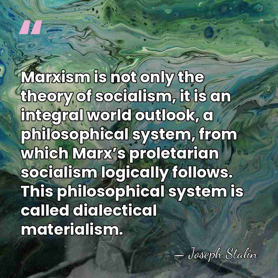 Marxism is not only the theory of socialism, it is an integral&hellip; - Joseph Stalin