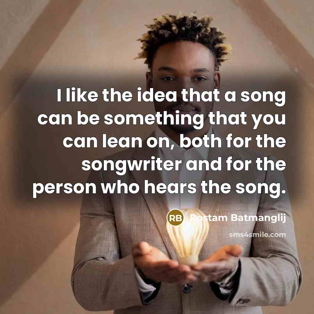 “I like the idea that a song can be something…” quote by Rostam Batmanglij