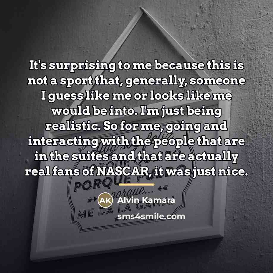 “It's surprising to me because this is not a sport…” quote by Alvin Kamara