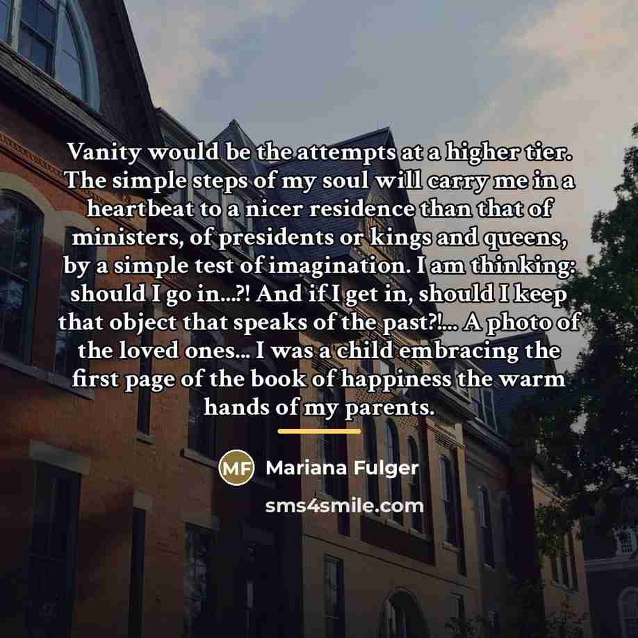 “Vanity would be the attempts at a higher tier. The…” quote by Mariana Fulger