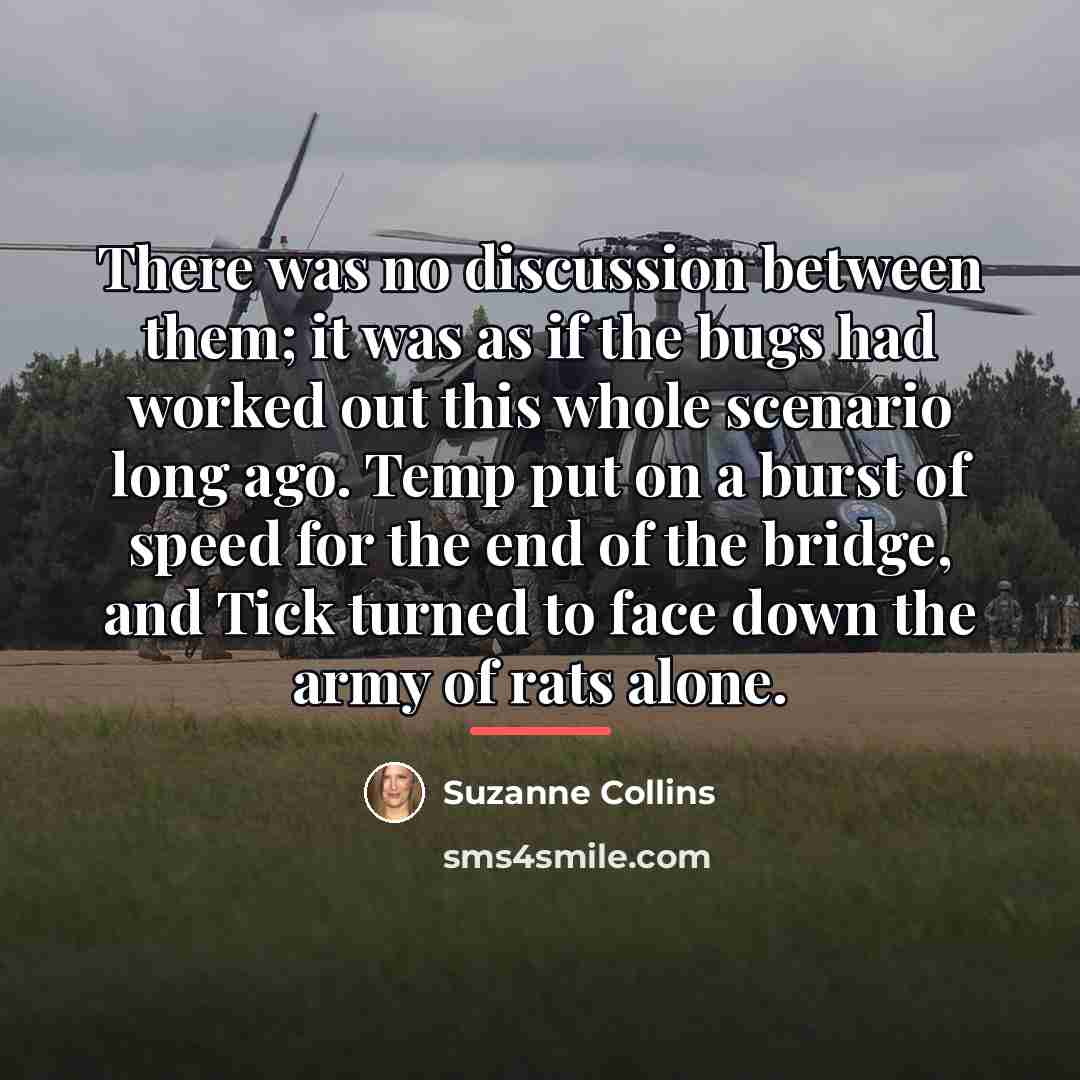 “There was no discussion between them; it was as if…” quote by Suzanne Collins