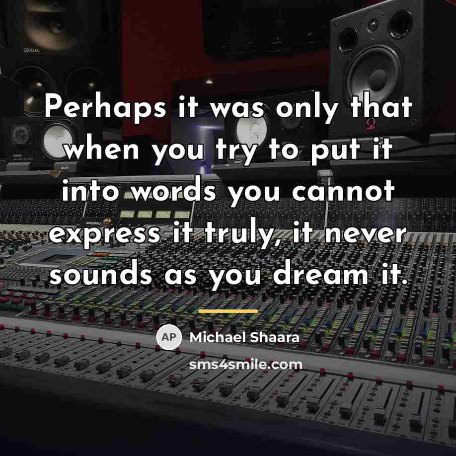 “Perhaps it was only that when you try to put…” quote by Michael Shaara