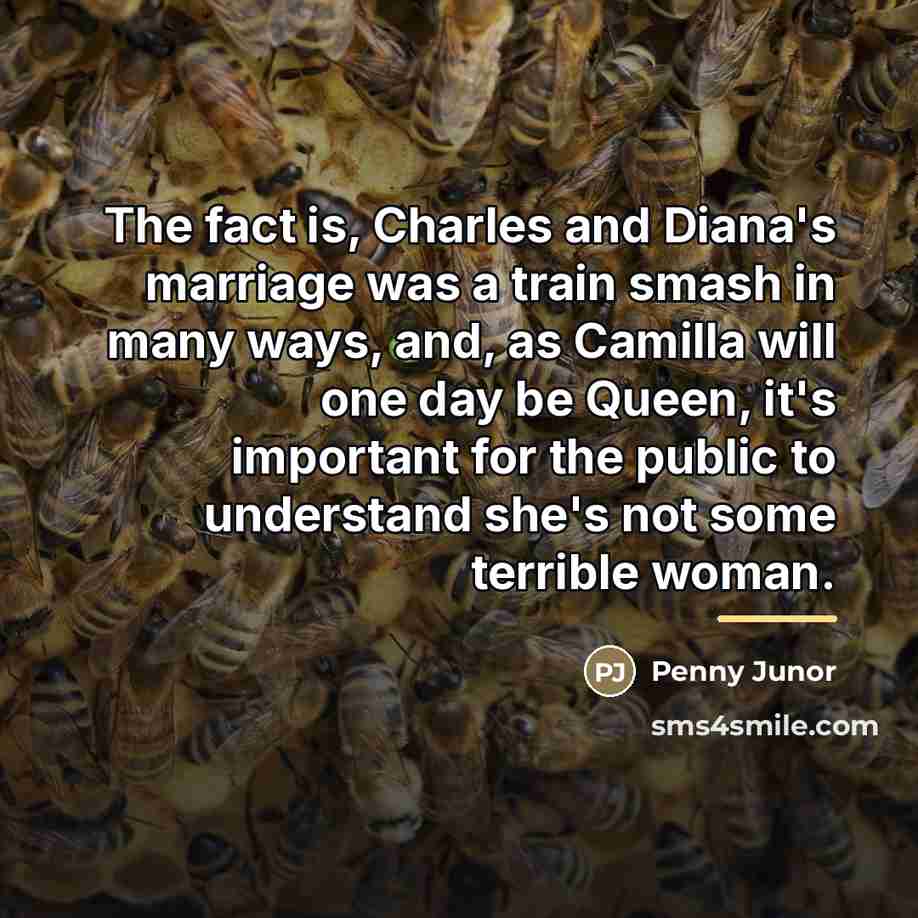 “The fact is, Charles and Diana's marriage was a train…” quote by Penny Junor