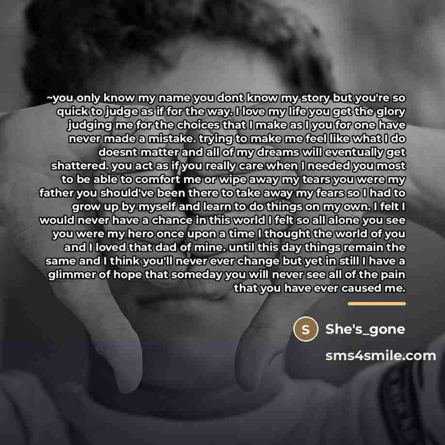 “~you only know my name you dont know my story…” quote by She's_gone