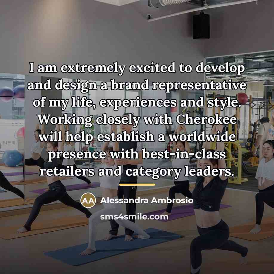 “I am extremely excited to develop and design a brand…” quote by Alessandra Ambrosio