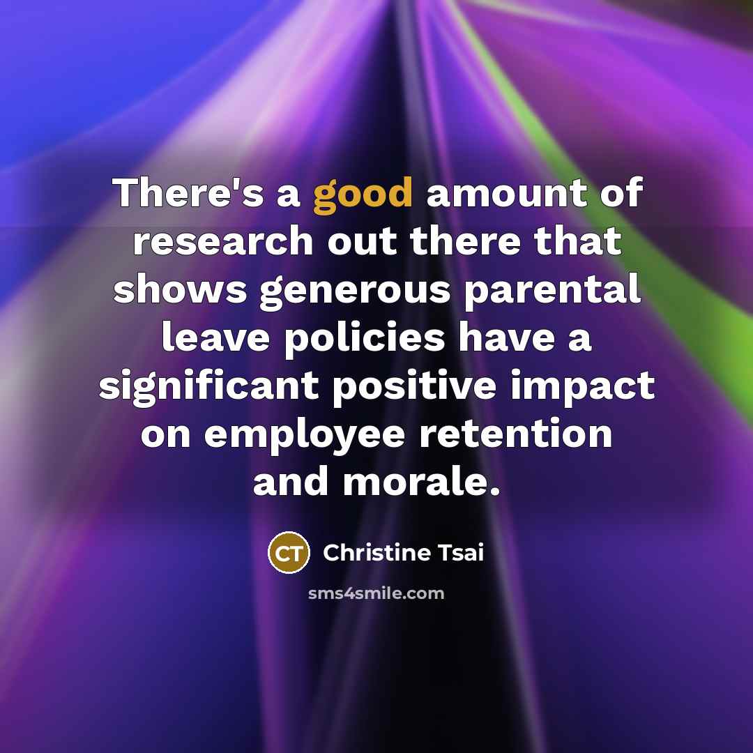 “There's a good amount of research out there that shows…” quote by Christine Tsai