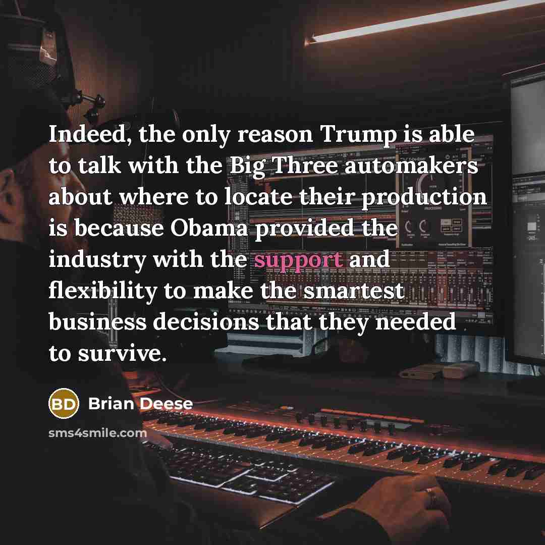 “Indeed, the only reason Trump is able to talk with…” quote by Brian Deese