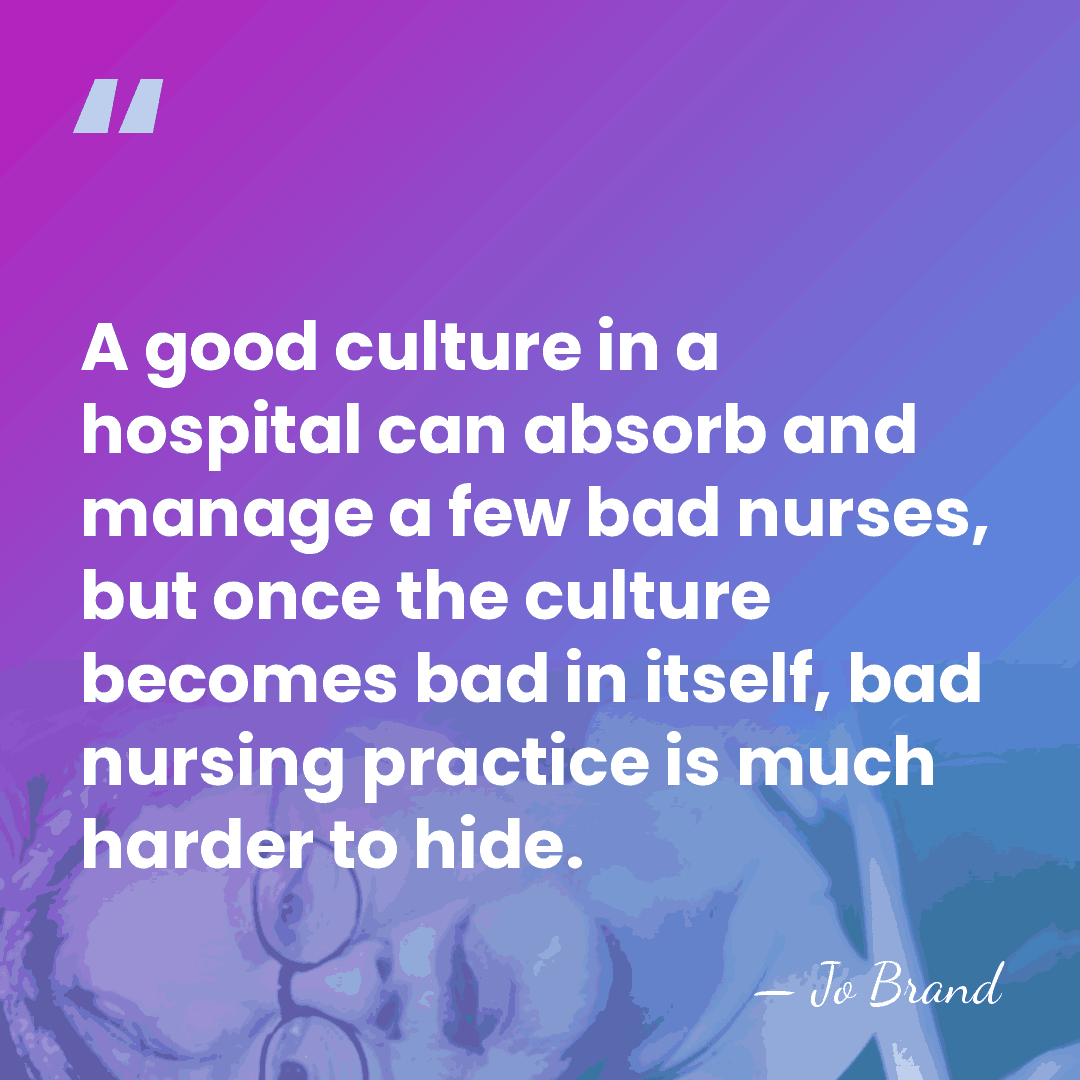 A good culture in a hospital can absorb and manage a few&hellip; - Jo Brand