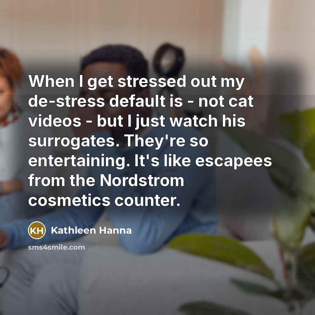“When I get stressed out my de-stress default is -…” quote by Kathleen Hanna