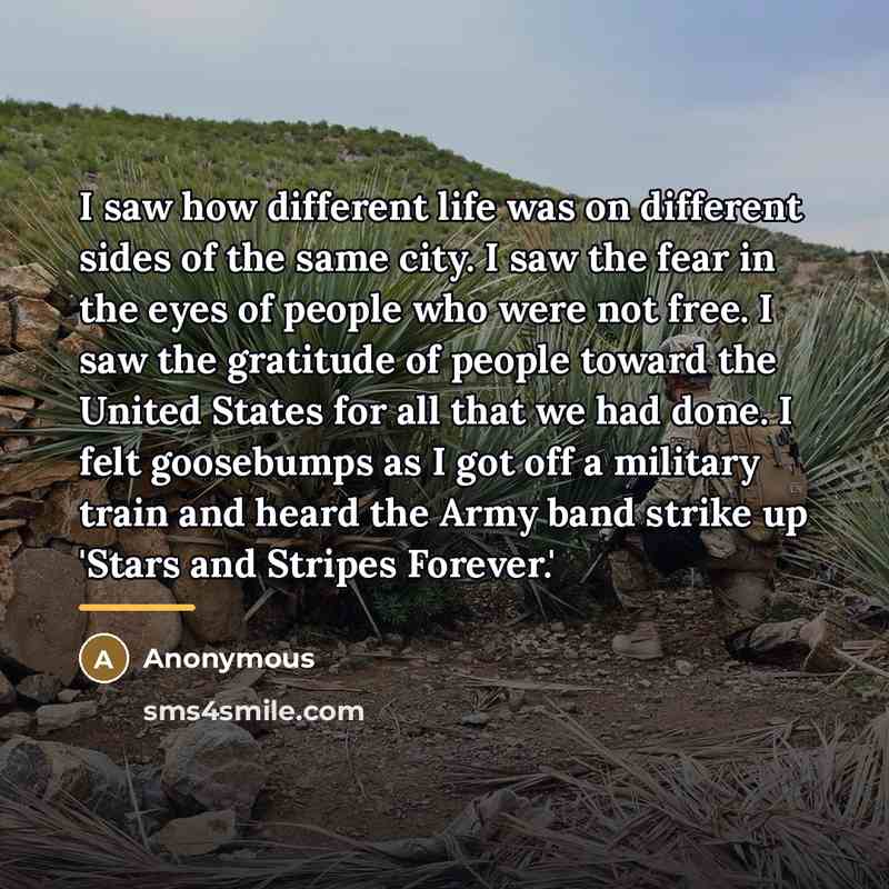 “I saw how different life was on different sides of…” quote by Anonymous
