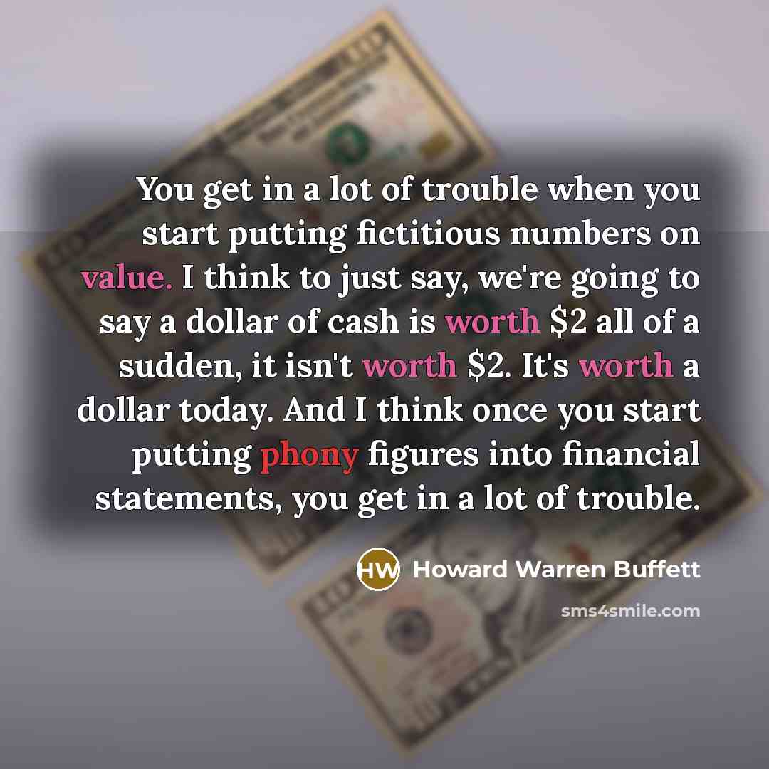 “You get in a lot of trouble when you start…” quote by Howard Warren Buffett